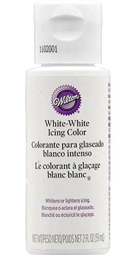 Wilton 603-1236 Líquido Color, De 2 Onzas, Blanca