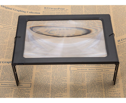 .. Lupa Plegable De 2,5 Luces Led Con Soporte, Tamaño Grande