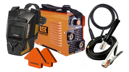 Soldadora inverter Lüsqtoff Iron-100 naranja y negra 50Hz/60Hz 220V