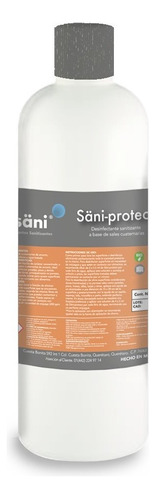 Sanitizante Sales Cuaternarias De Amonio Biodegradable 1 Lt