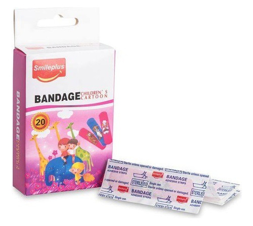 X20 Parche Curita 5 Colores Band Aid Curitas Niños Y Adulto