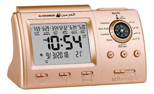 Azan Oración Alarma Reloj De Mesa Pantalla De Temperatura