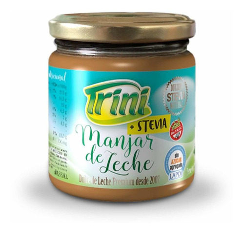 Dulce De Leche Sin Azucar Trini Con Stevia Sin Tacc X 200 Gr