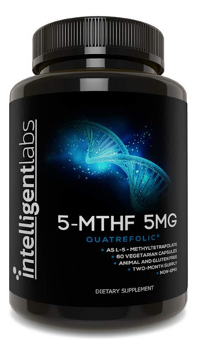 Labs 5mg Mthf L-5-metiltetrahidrofolato Suplemento De Ácido