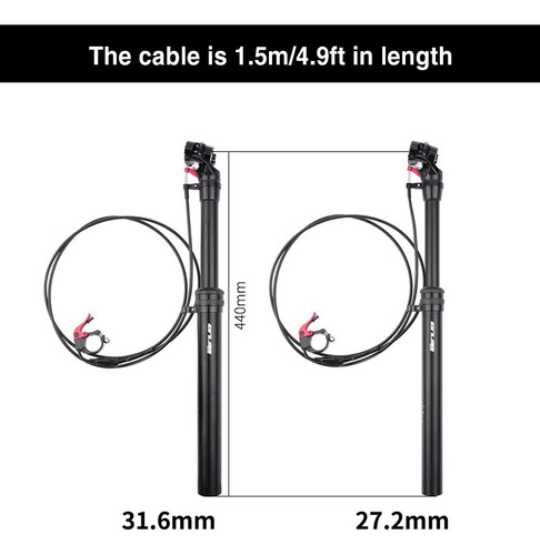 Tubo De Asiento Elevador De Bicicleta De Montaña Con Control