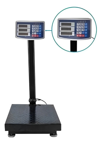 Báscula Digital 100kg Con Brazo Pesa Electrónica Recargable