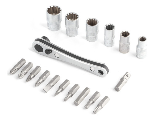 Brocas De Destornillador Hexagonal, 18 En 1, Mini Llave De T