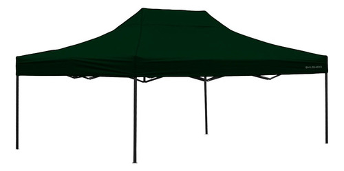 Gazebo dobrável Kushiro GZACEBLO2/VE02 4.5m x 3m x 2.5m - verde escuro