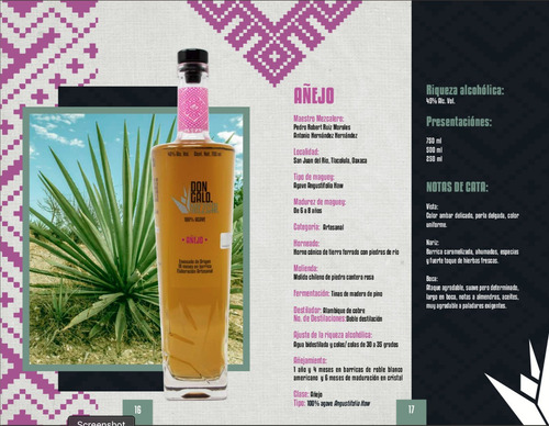 Mezcal Don Galo Espadín Añejo Artesanal 750 Ml.