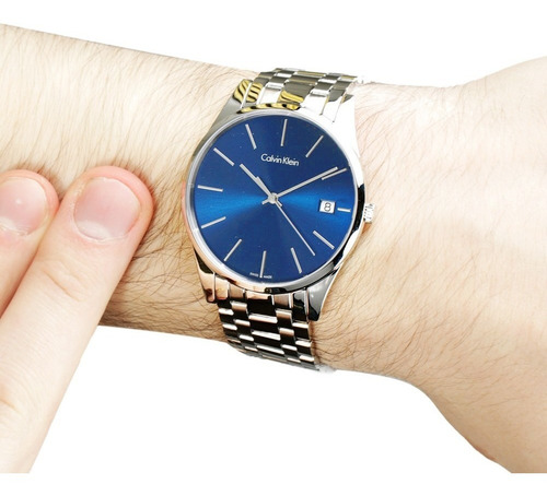 Reloj Calvin Klein Time K4n2114n Suizo Zafiro Original Caja