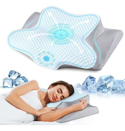 Almohada Para El Cuello, Almohadas De Espuma Viscoelástica C