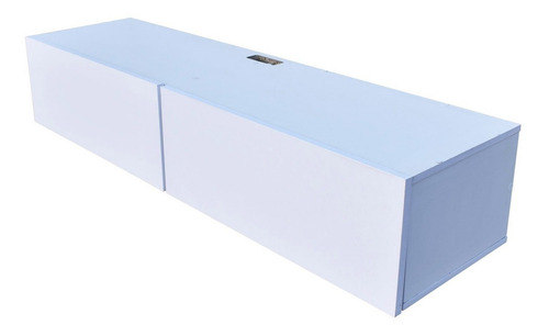 Centro De Entretenimiento Flotante Hogare 120 Cm Para Tv Color Blanco