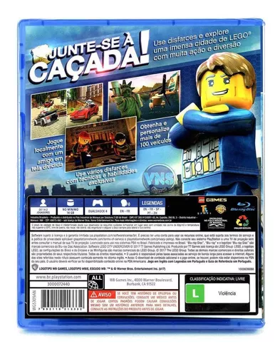 Jogo LEGO City Undercover - Video Game - PS4 Mídia Física - JP