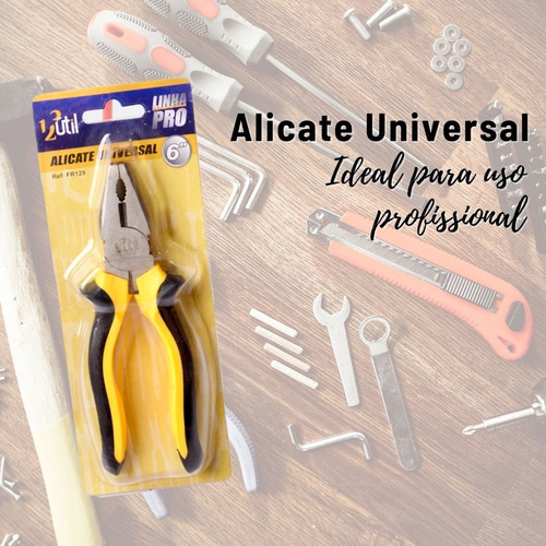 Imagem 4 de 7 de Alicate Universal Pro 6 Corte Eletricista Desencapador Fios