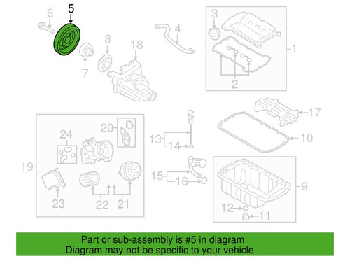 Polea Cigüeñal Damper Mini Countryman 2014 2015 2016