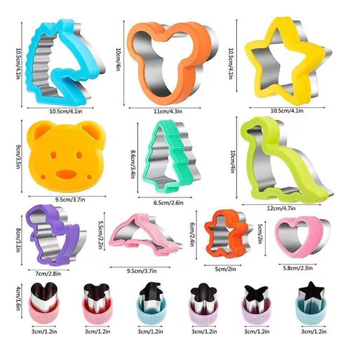 Molde Cortador Sándwich T 32 Piezas For Niños Con Forma