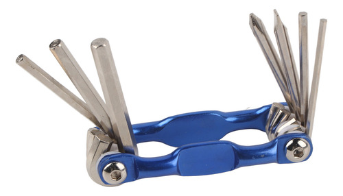 Set De Herramientas De Reparación 7 En 1 Blue Portable Multi