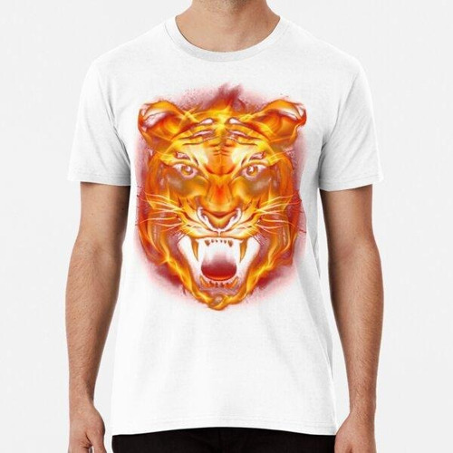 Remera Tigre De Fuego, Tigre De Fuego Feroz, Cara De Tigre D