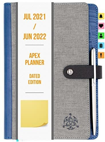 Stylio Apex Planner Jul 2021-jun 2022. Con Fecha 8vwks