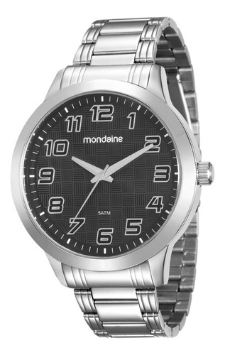 Relógio Masculino Mondaine 99143g0mvne6 Mostrador Preto