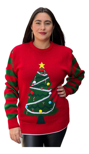 Ugly Sweater / Sueter Navideño Adulto Con Arbolito