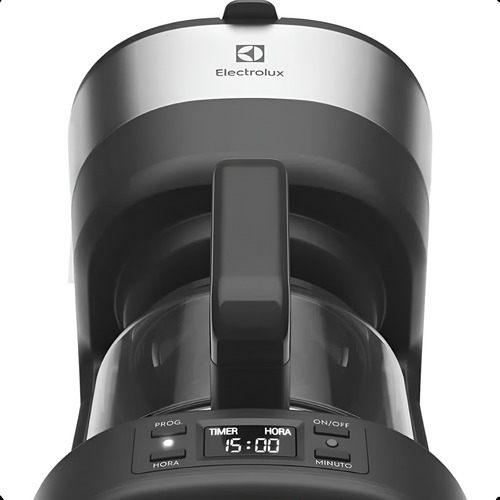 Cafeteira Elétrica Electrolux Ecm25 Com Timer Preto Inox 127 Cor Inox Preta 110v