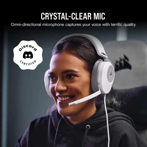Auriculares Para Juegos Corsair Hs65 Surround White Con Soni