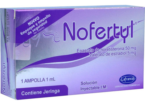 Nofertyl Inyección Anticonceptiva Mensual Ampolla 4 Meses