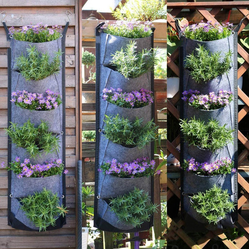 . Sacos De Plantio De Suspensão Com Jardinagem Vertical