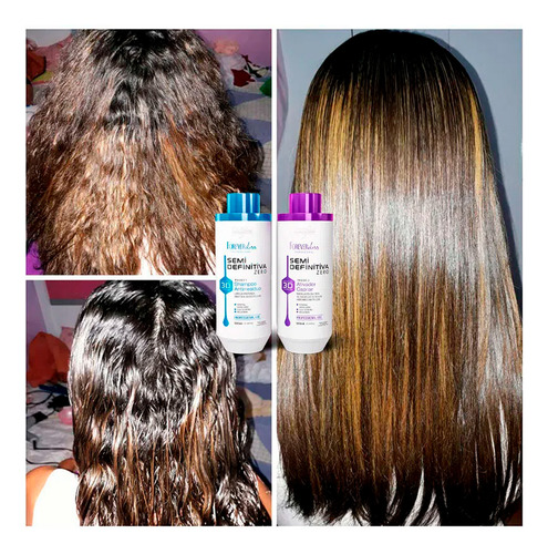 Escova Progressiva Semi Definitiva 3d Forever Liss 1000ml
