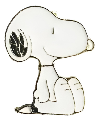 Pin Snoopy Sentado Alegre Broche Metálico Pins Mochila