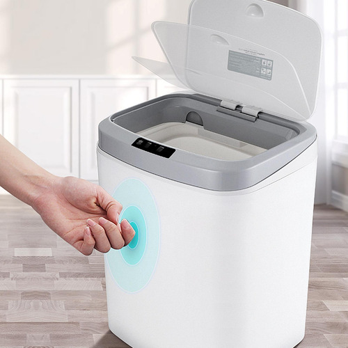 Contenedor De Basura Inteligente Con Sensor De Movimiento