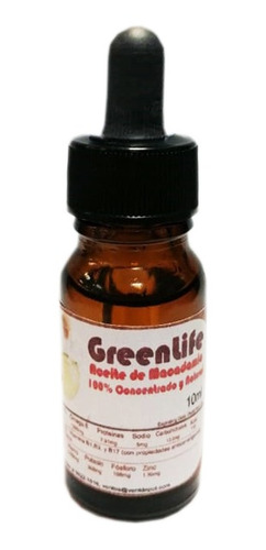 Aceite De Macadamia Concentrado, Mxanm-001, Frasco Con Goter