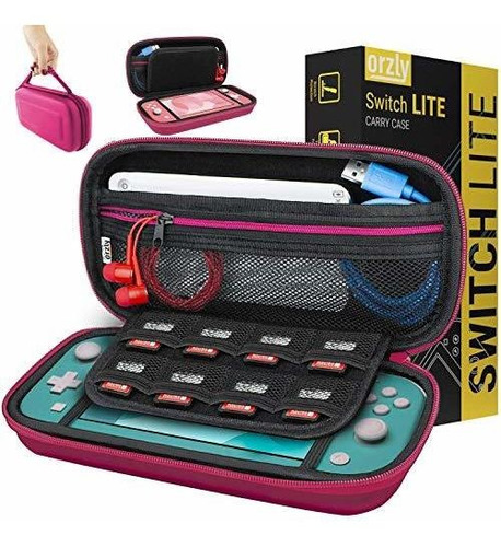 Funda De Transporte Para Nintendo Switch Lite Color Rosado