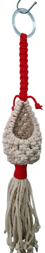 Nidito Porta Macetas O Porta Todo En Hilo Algodón Macramé Crudo Lisa