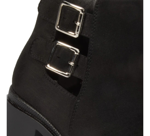 Bota Dama Moto Hebilla Tb 1142962 Hebillas Tacón 6.5c Cierre