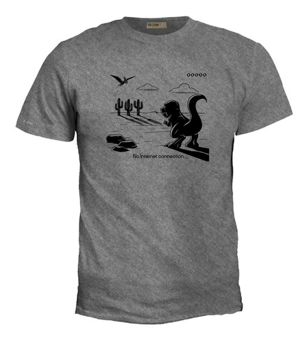 Camiseta Dinosaurio Google Video Juego No Internet Irk