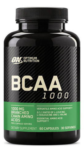 Optimum Nutrition Bcaa 1000 60 Cápsulas