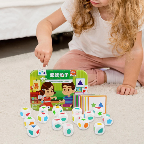 Juego De Dados Para Educación, Juguete De Combinación De