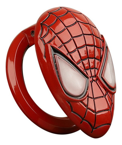 1pz Protector Botón Encendido Spider Man Aleación De Zinc