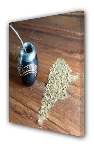 Cuadro Canvas Mate Yerba Argentina Bebida M1