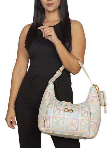 Bolsa Hobo Cloe Focili I Grande Color Multicolor