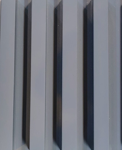 Wall Panel Pvc 3d 2.9 M Revestimiento Building Art Pared Color Gris Oscuro