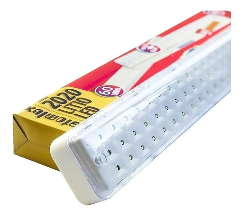 Imagen 3 de 9 de Luz De Emergencia Atomlux 2020 Slim Bateria Litio 60 Leds