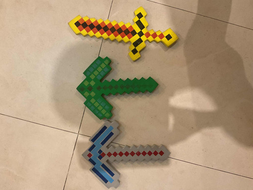 Set Armas Minecraft Goma Eva Pico Espada