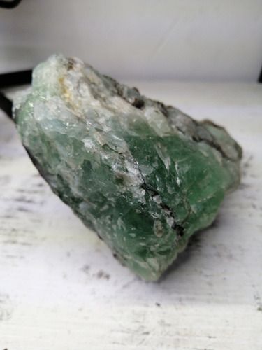 Fluorita Verde Espécimen En Bruto Mineral De Colección Fu11 