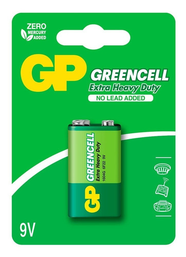 Pila Bateria 9v Greencell Gp Blister