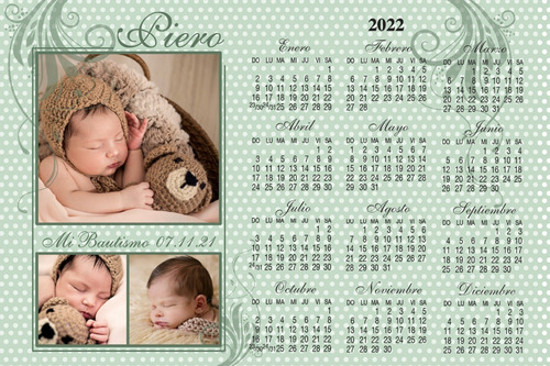 Almanaque Calendario Personalizado Iman Foto Revelado 10x15 