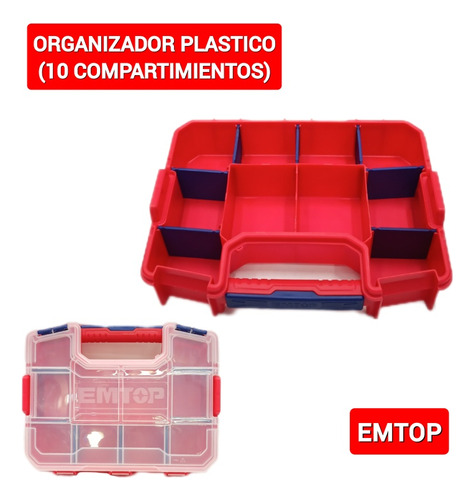 Organizador Plástico Marca Emtop Somos Tienda Física 