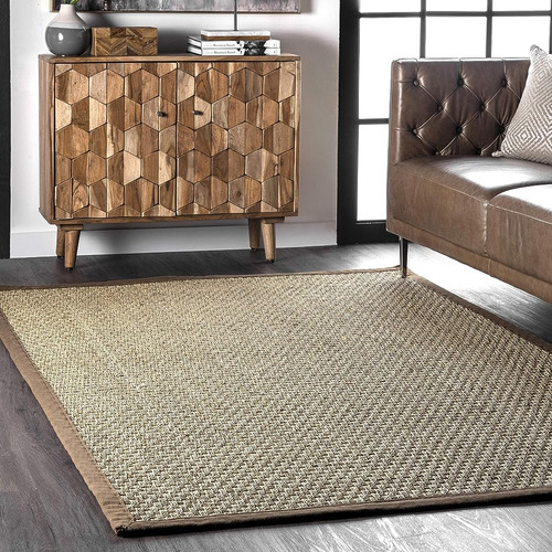 Nuloom Hesse Checker Weave Seagrass Accent Rug, 2' X 3